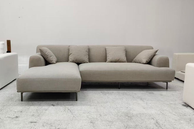 Crystal 260cm Grey Fabric Sectional Sofa Patherine Lim | Feb 26