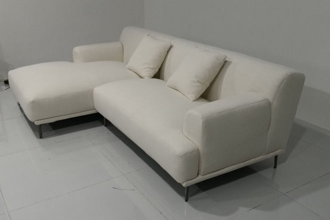 Crystal 260cm White (Toby 02) Fabric Sectional Sofa Justine Delord | Sep 24