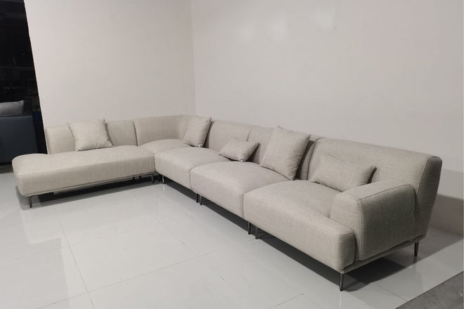 Crystal 400cm Grey Fabric Sectional Sofa Samantha Wong | Jul 24