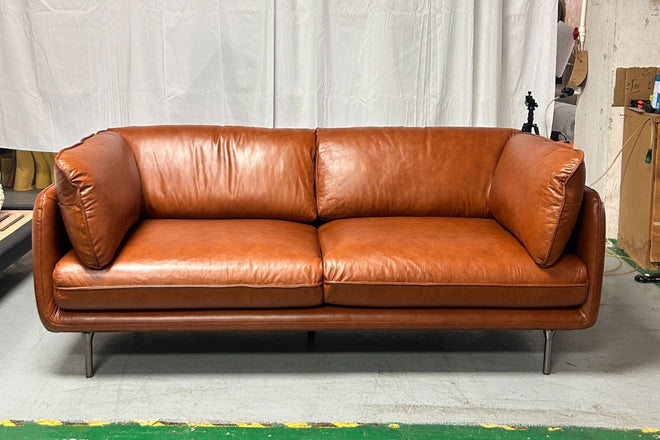 Cuddle 200cm Brown Full Leather Sofa Zhen Fang | Jul 25
