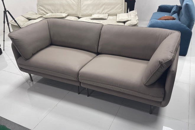 Cuddle 220cm Grey Pet Friendly Leather Jackson Low | Mar 25 