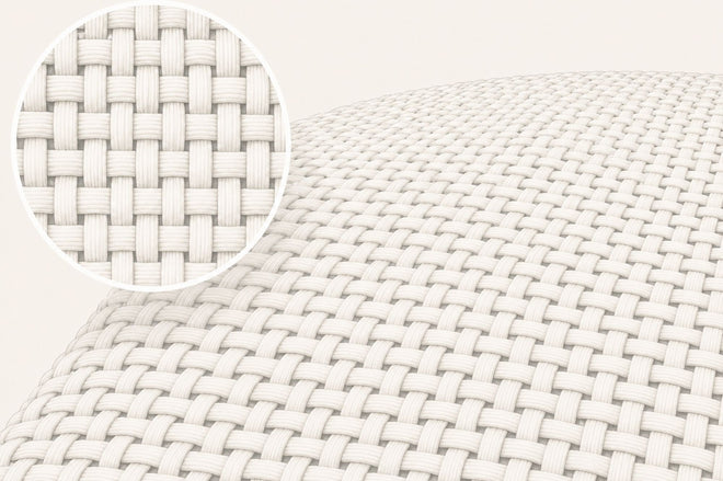 Close up illustration of woven mattress fabric construction