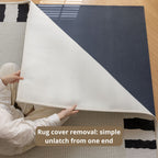 Oboe washable rug white