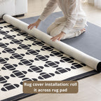 Octave washable rug black