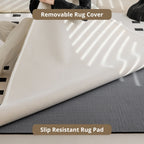 Ode washable rug white