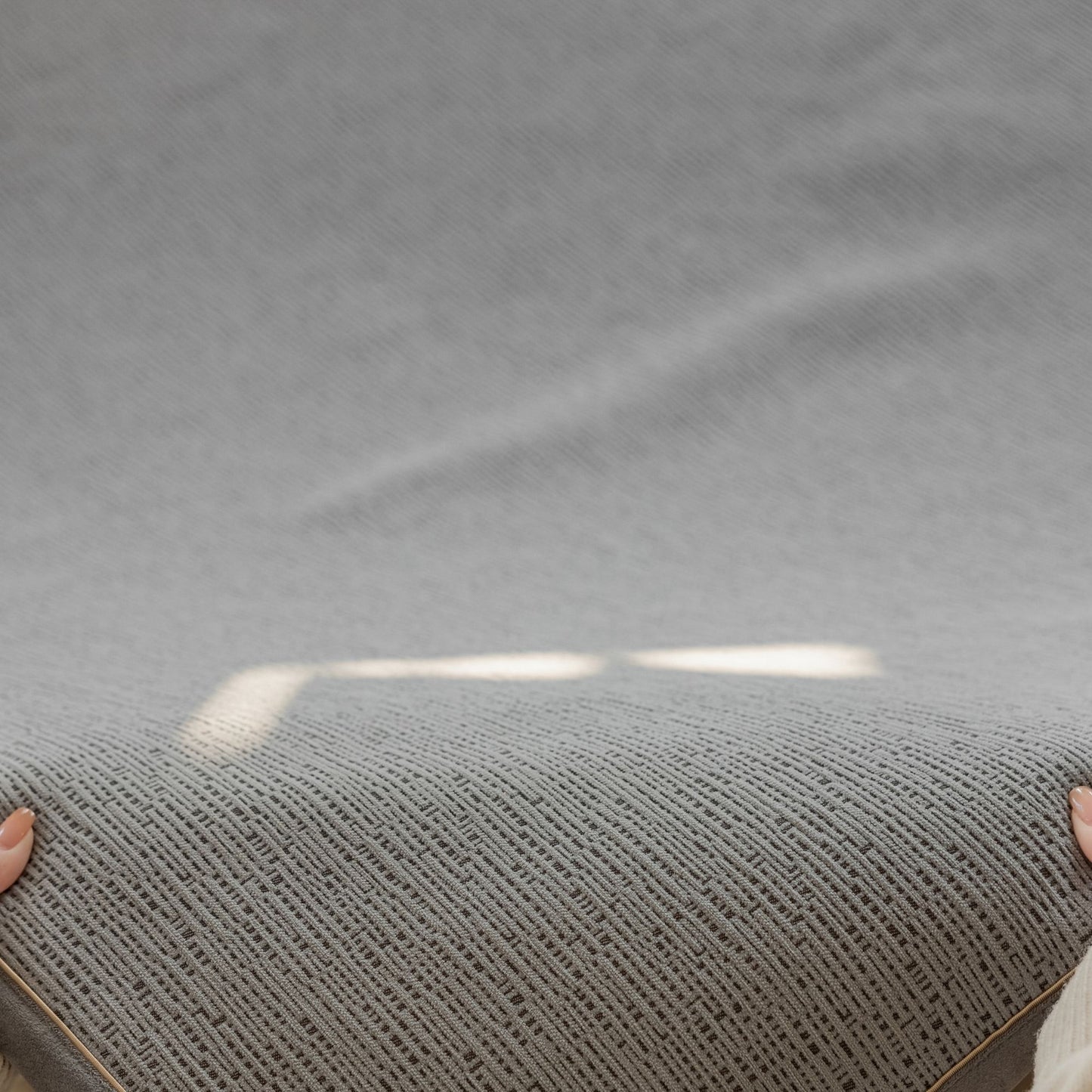 odeon washable rug grey