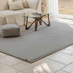 odeon washable rug grey