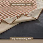 odette washable rug beige