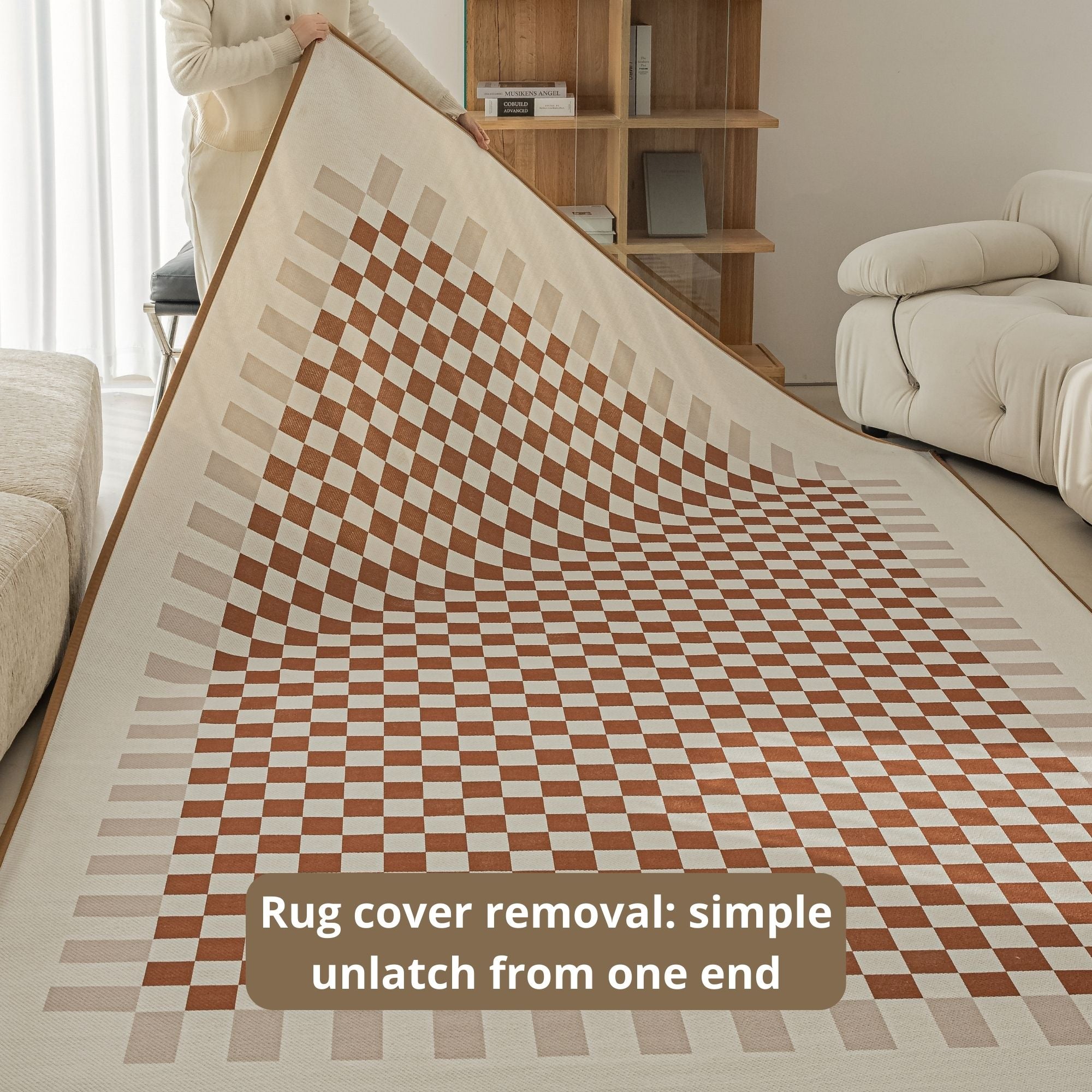 odette washable rug beige