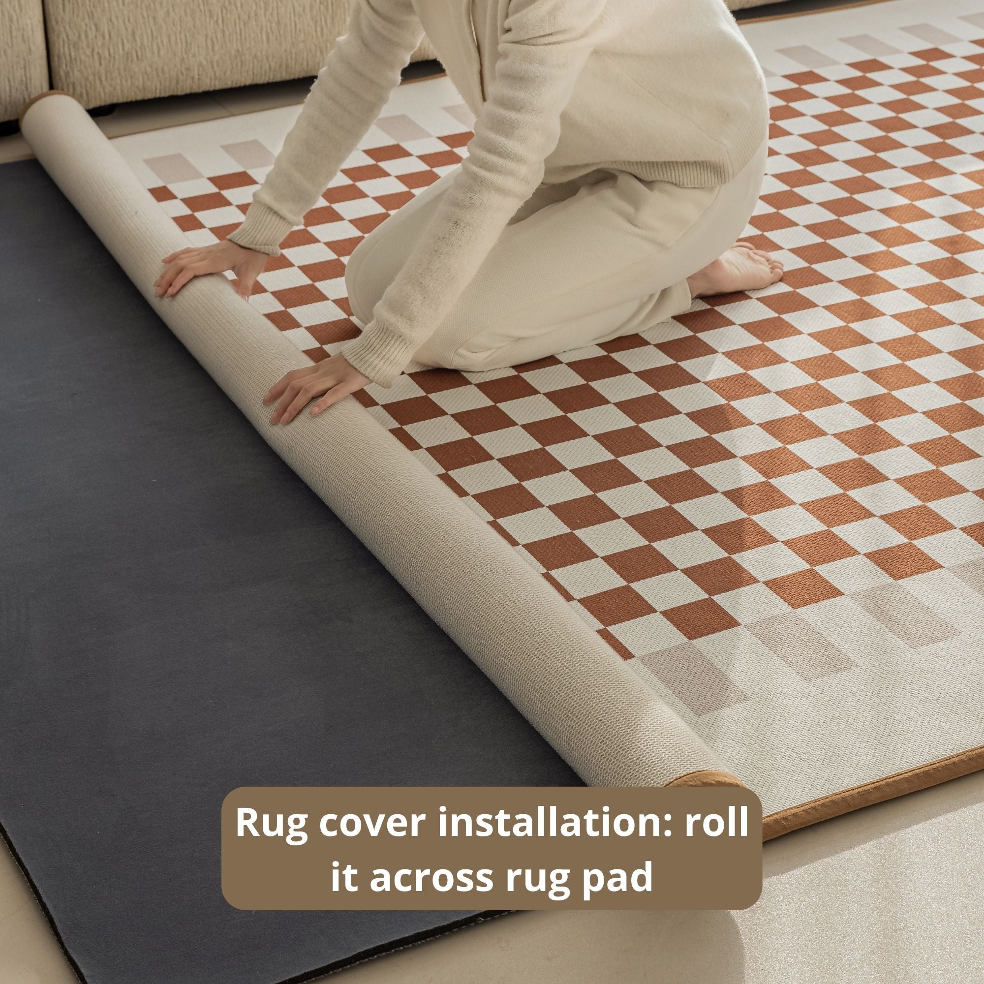 odette washable rug beige