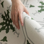 Olive green washable rug