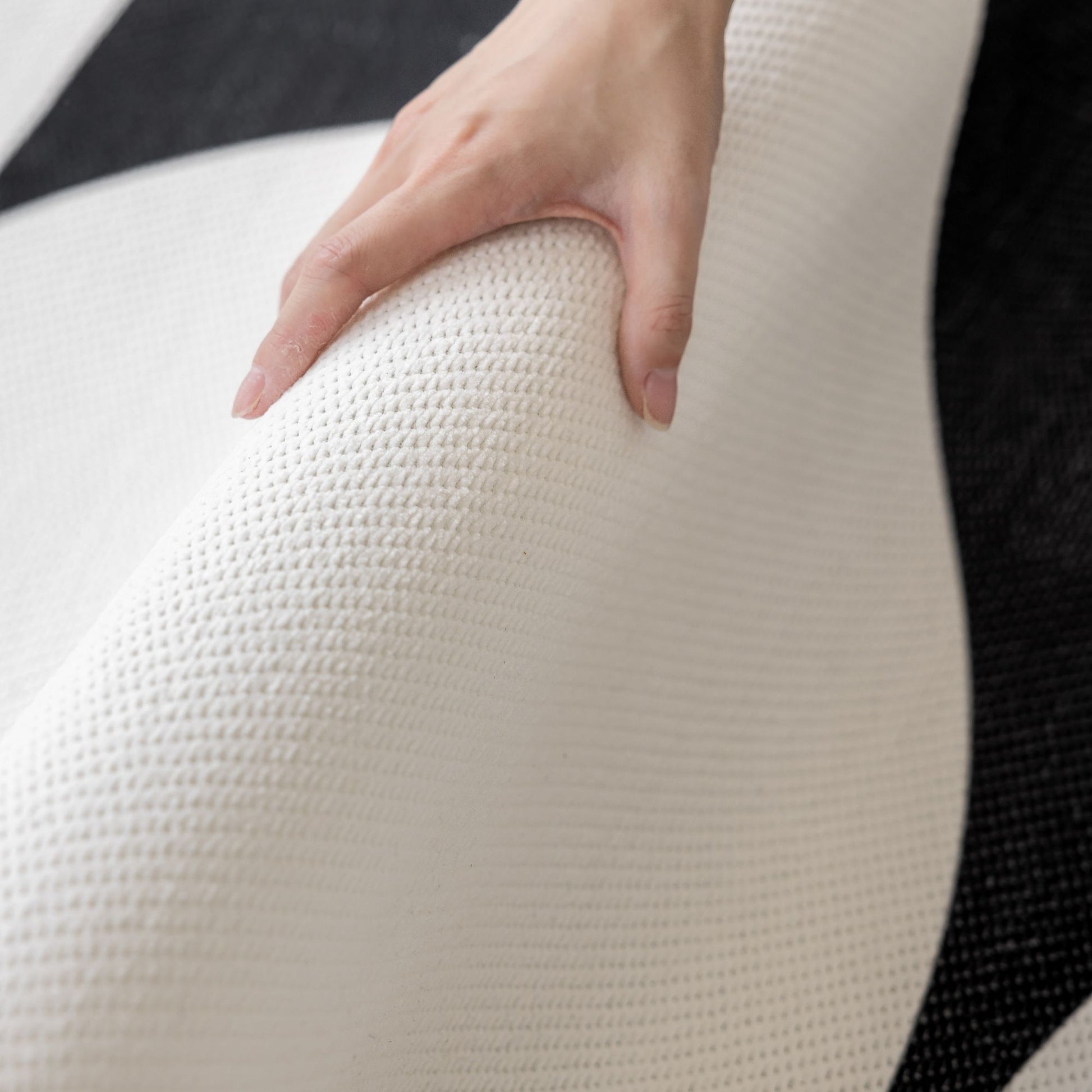 Opal white washable rug