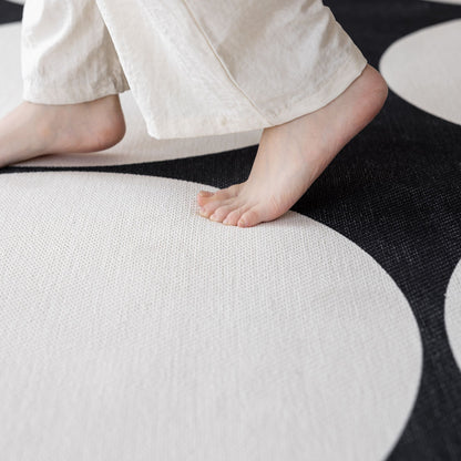 Opal white washable rug