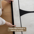Opal white washable rug