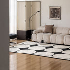 Opal white washable rug