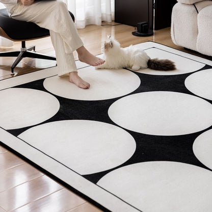 Opal white washable rug