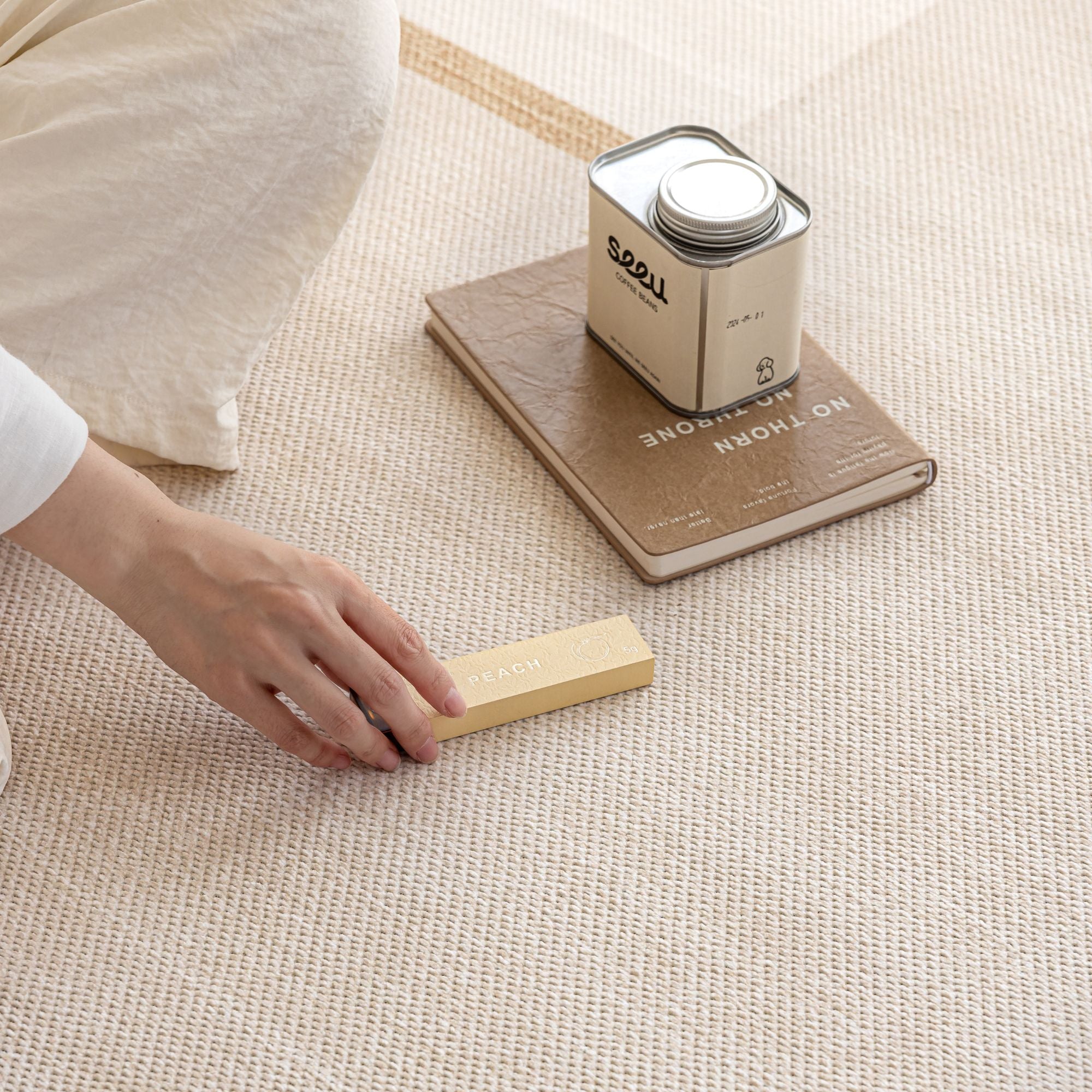Orion beige washable rug