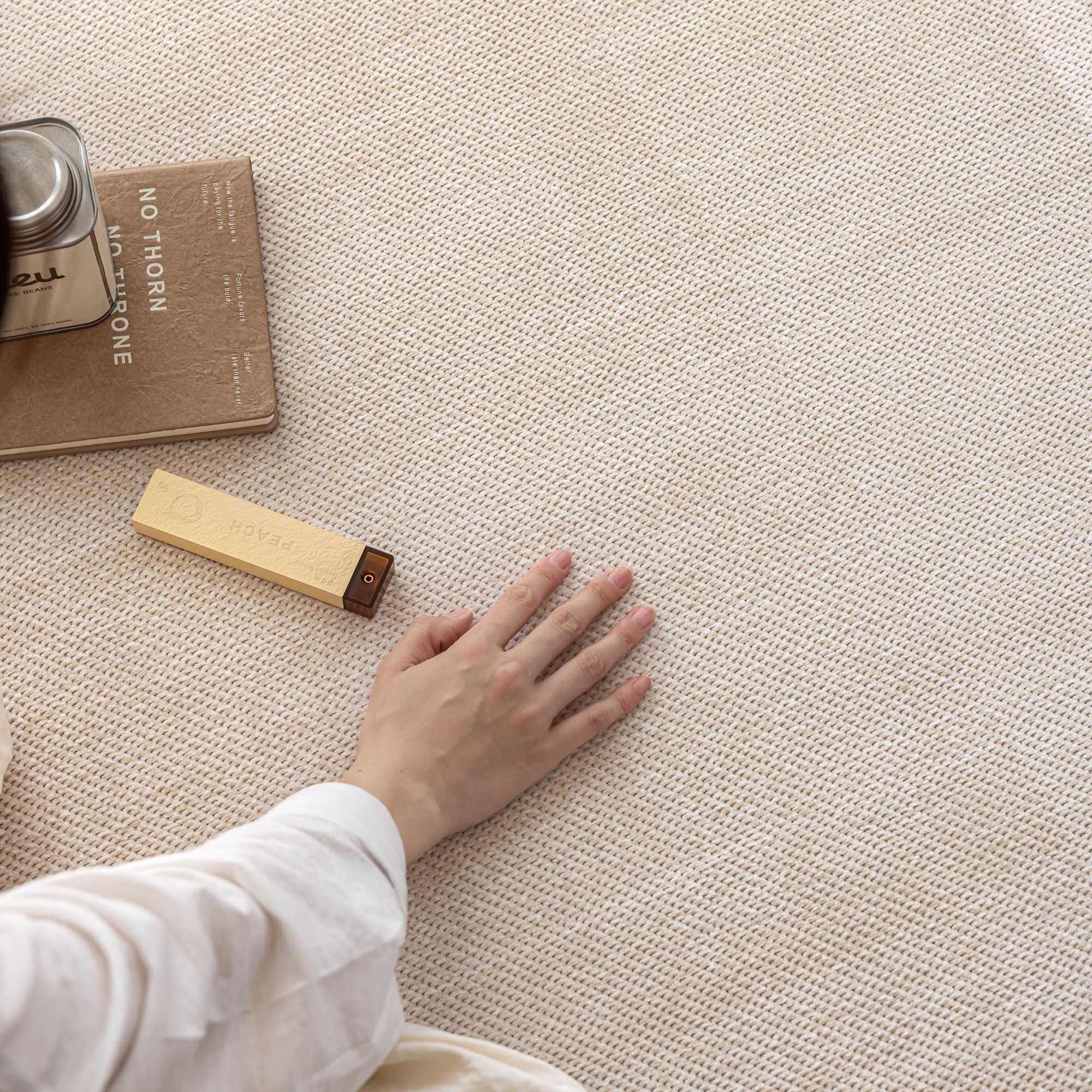Orion beige washable rug