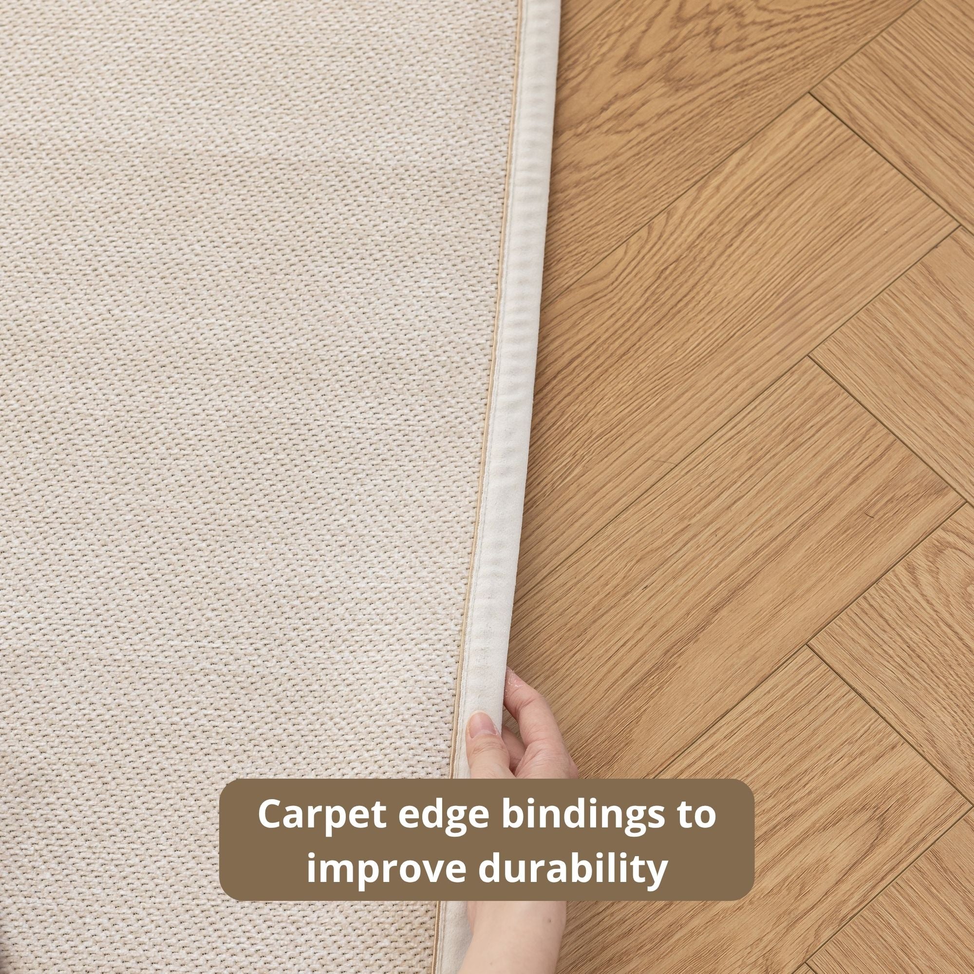 Orion beige washable rug