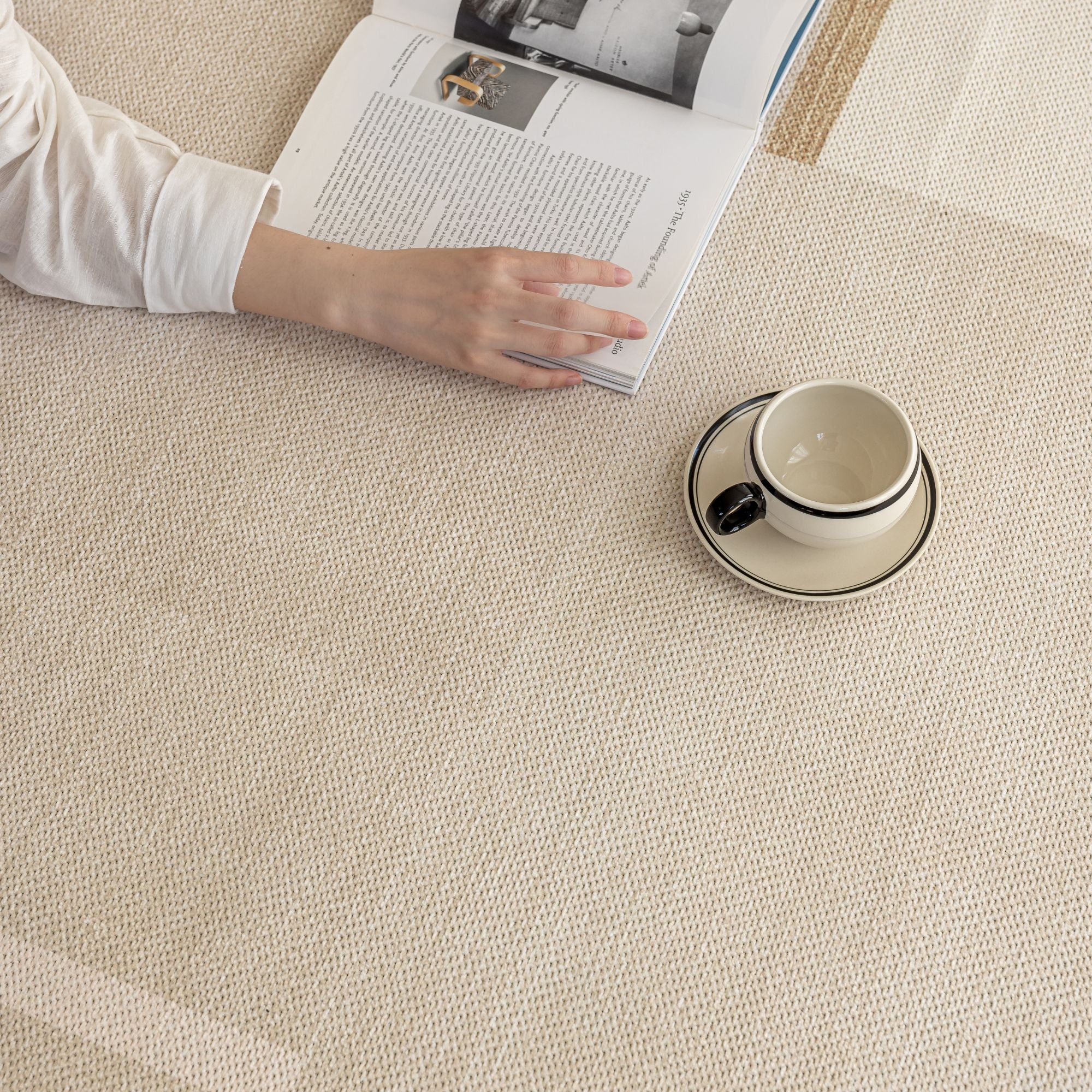 Orion beige washable rug