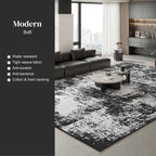 Oscar modern water resistant rug