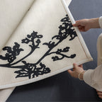 Osman washable rug white