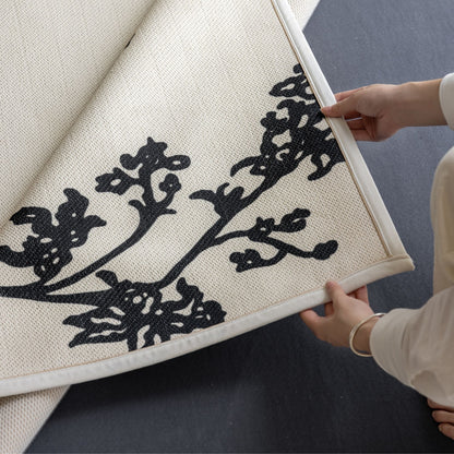 Osman washable rug white