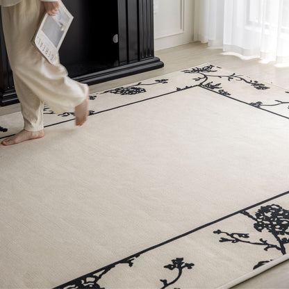 Osman washable rug white