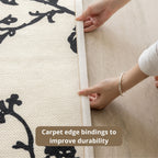 Osman washable rug white