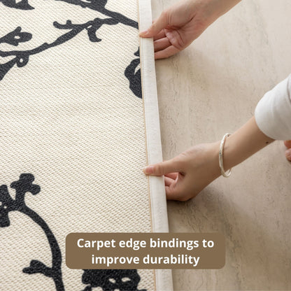 Osman washable rug white