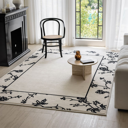 Osman washable rug white