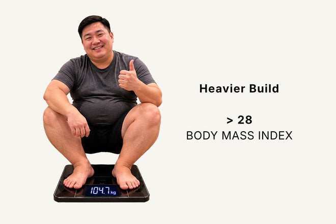 Heavier build BMI