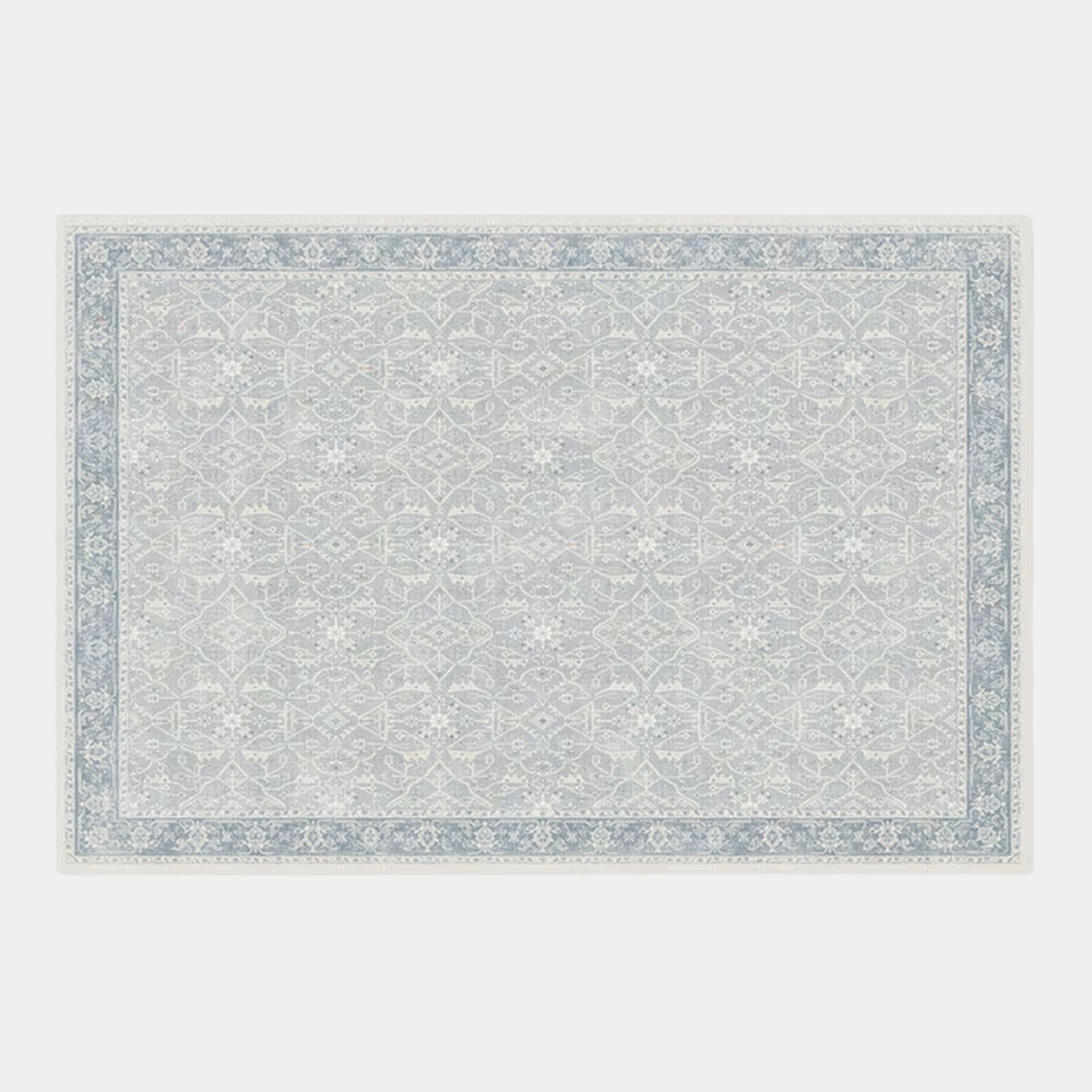Persian design light blue rug