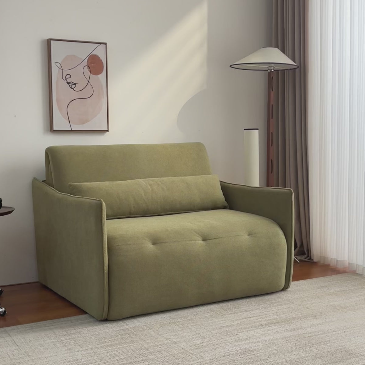 Cassis Electric Fabric Sofa Bed