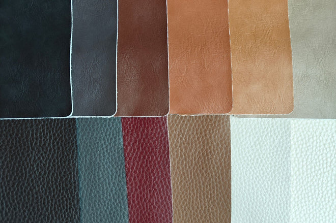 Sample faux leather series in differnt colours offered by Cozylant