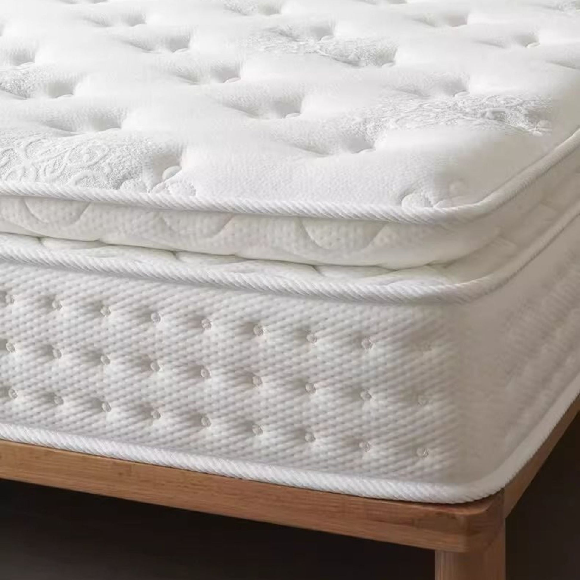 Close up view of Serenity mattress