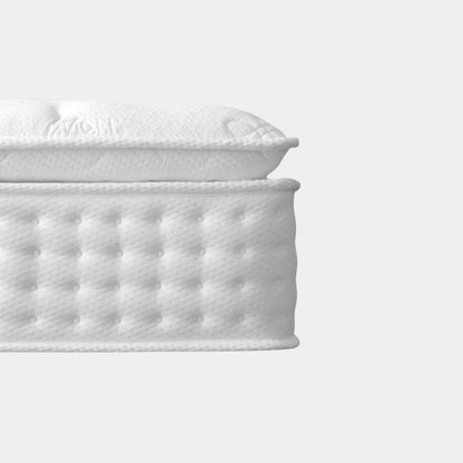White mattress on a white background