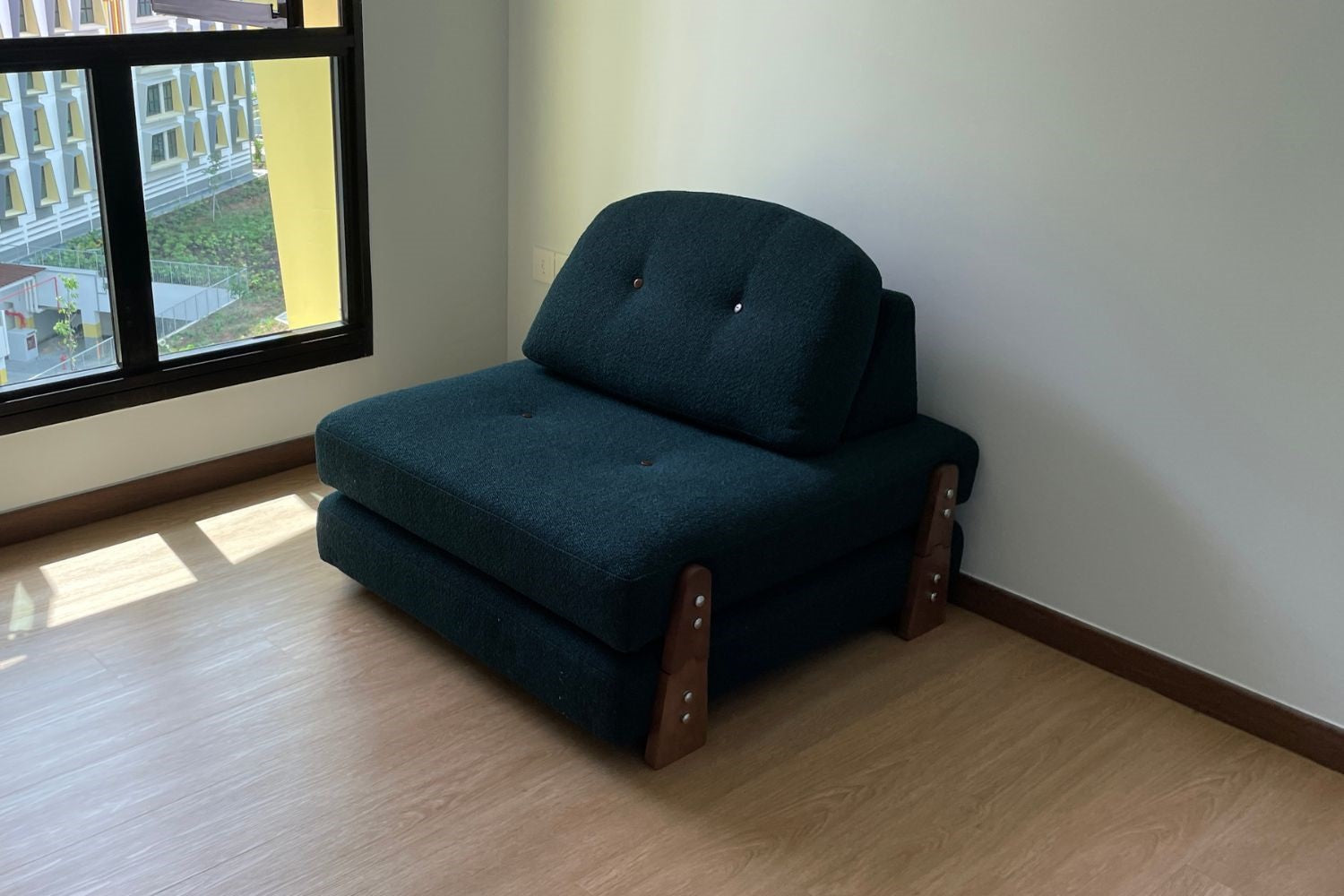 Cakelet 96cm green fabric sofa bed