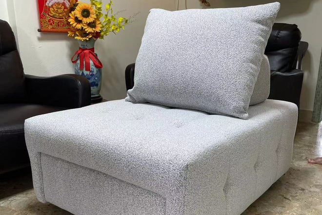 Candy 85cm Grey (Fila 91) Fabric Sofa Bed Doris Loh | Aug 24