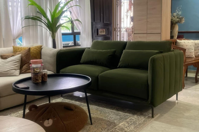 Casper 160cm Green Fabric Sofa Askanah Sookyo | Oct 25