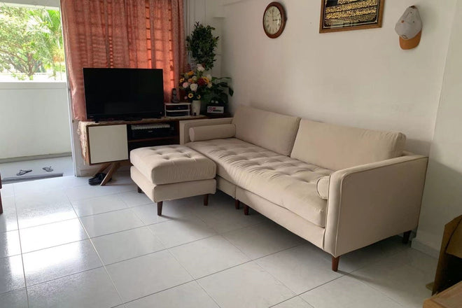 Castle 240cm Beige (Furla-40) Fabric Sofa Jacqueline | Mar 24 