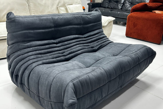 Caterpillar 131cm Dark Grey Suede Fabric Sofa Ronald Tan | Mar 25