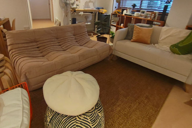 Caterpillar 174cm Beige Fabric Sofa Hailey | Apr 24