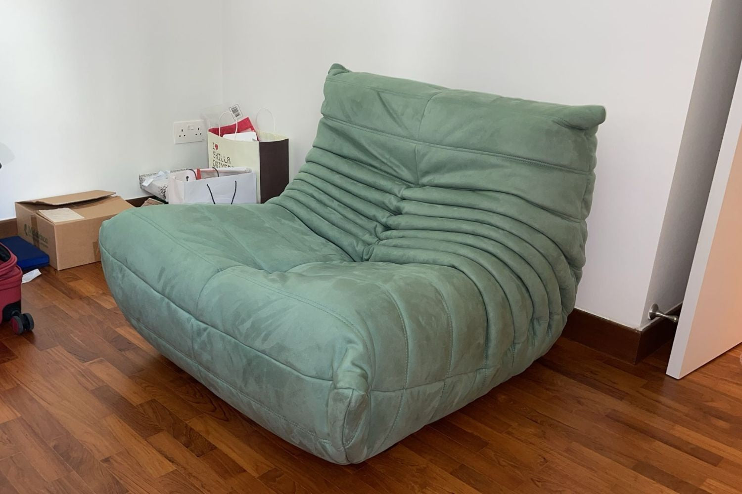 Caterpillar 87cm Green (Marsha 08) Fabric Lounge Chair Matthias Ooi | Aug 25