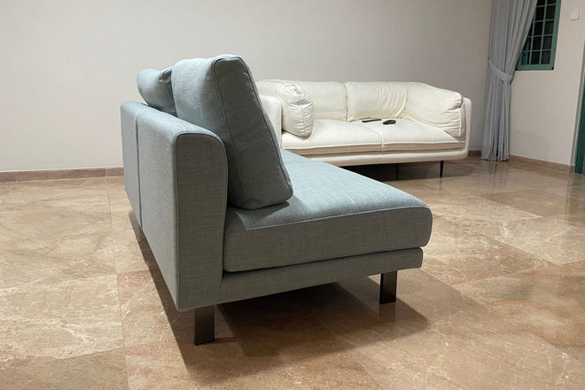 Cedar 160cm Blue (Toby 70) Armless Fabric Sofa Tan Beng Hia | Feb 25