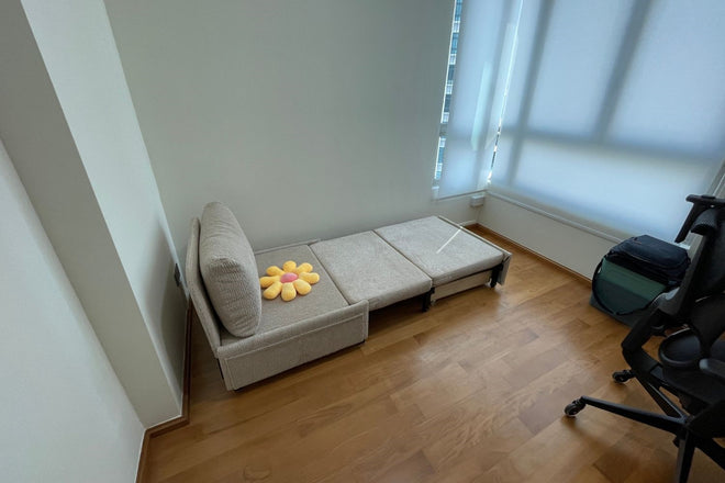 Ciabatta 86cm Beige (Snow ) Fabric Sofa Bed Chris | Apr 24