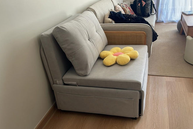 Ciabatta 86cm Grey Fabric Sofa Bed Salmi | Aug 24