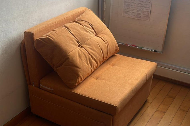 Ciabatta 86cm orange (Kitty 08) fabric sofa bed Doolittle | Jul 24