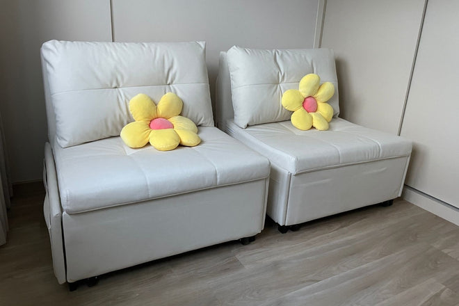 Ciabatta 86cm White Pet Friendly Fabric Sofa Bed Gretchen Lin | Apr 25