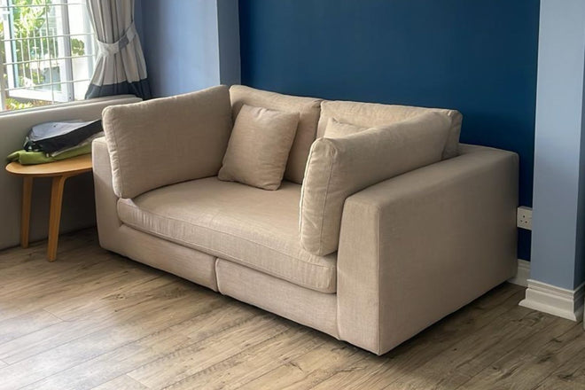 Claudia 180cm Beige Fabric Sofa Jacelyn | Jun 25